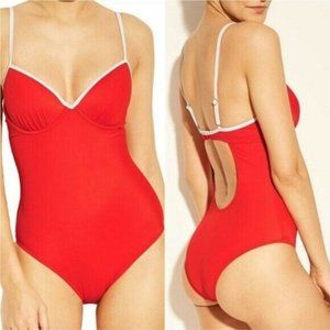 Red and White Sexy Swimsuit by Shade & Shore
